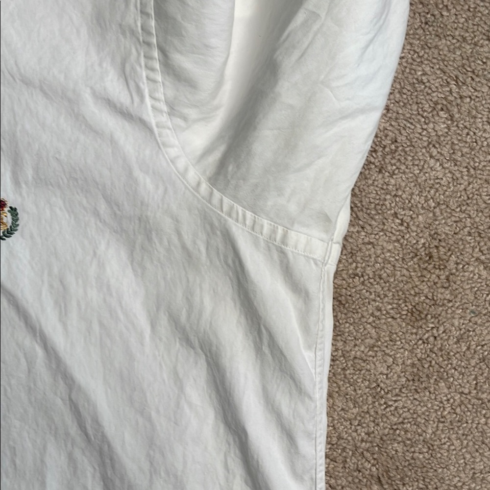 Chaps White Casual Button Down Shirt with Pointed Collar - Picture 5 of 8